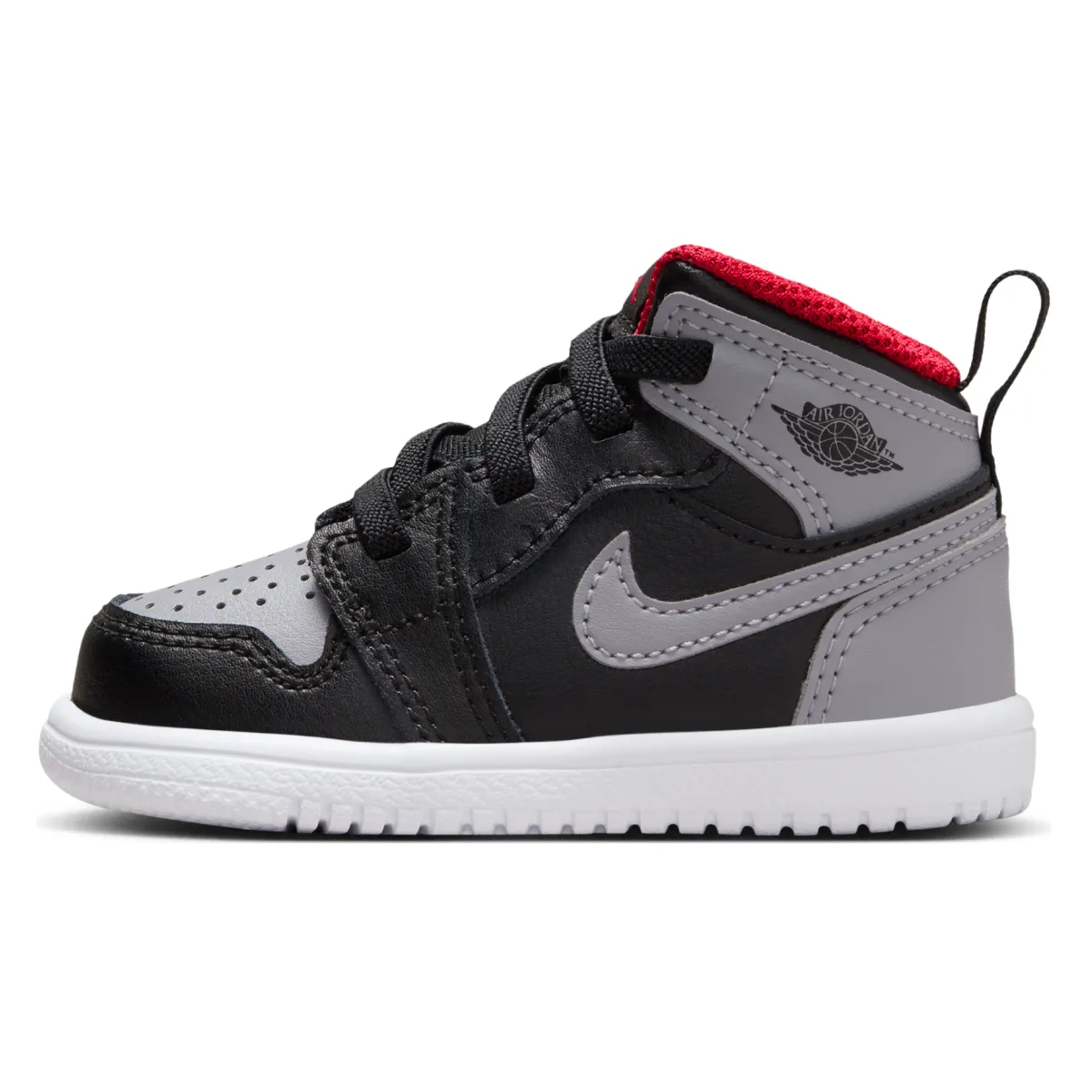 Air Jordan 1 Mid Alt TD "Fire Red Cement Grey"