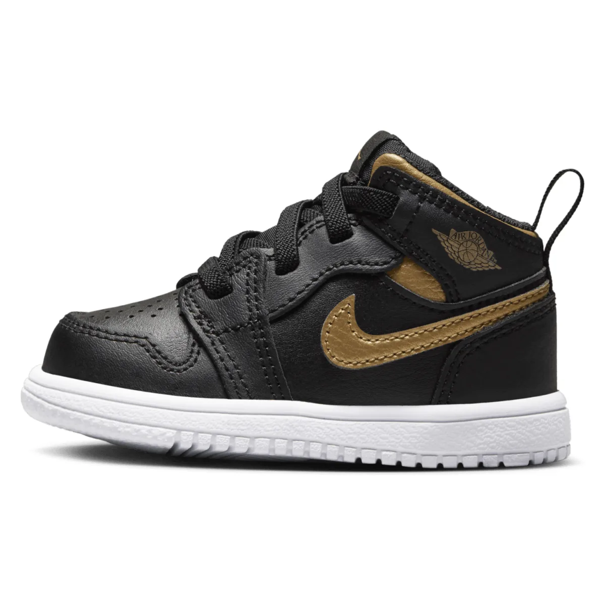 Air Jordan 1 Mid Alt TD "Black Metallic Gold"