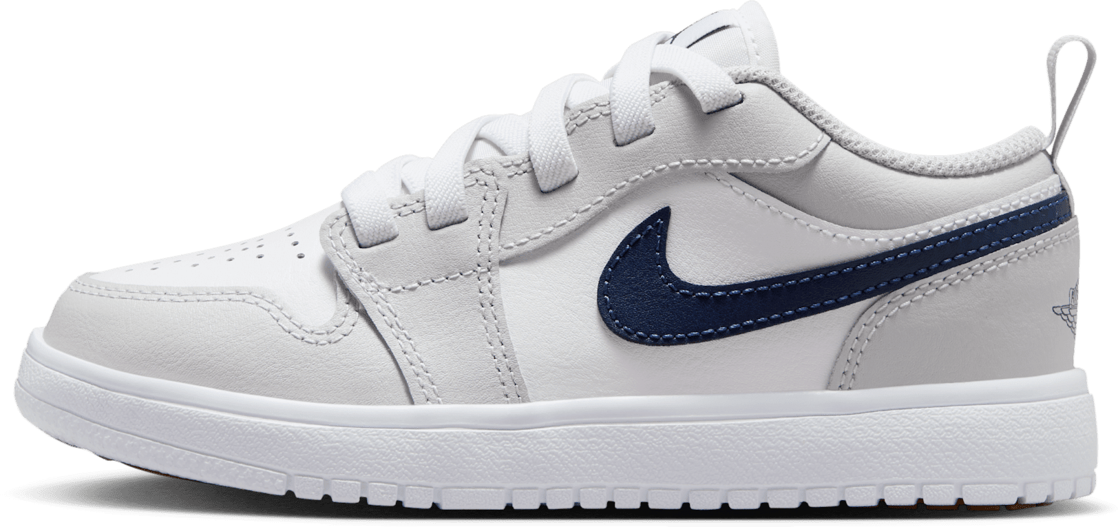 Jordan 1 Low ALT White Neutral Grey Gum Medium Brown Midnight Navy (PS)
