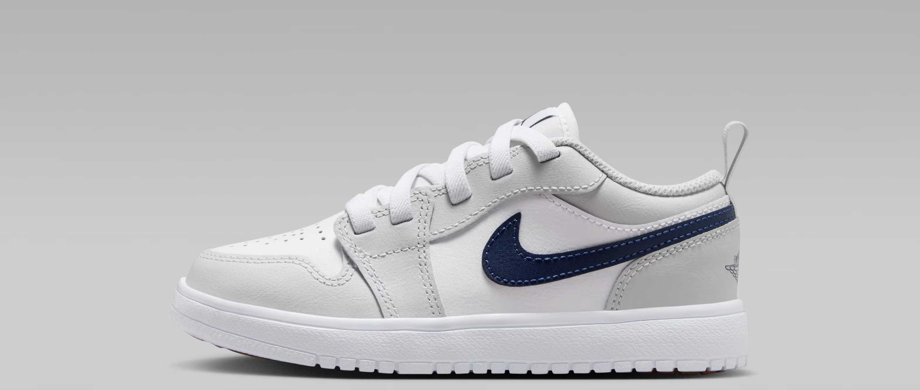 Jordan 1 Low ALT White Neutral Grey Gum Medium Brown Midnight Navy (PS)