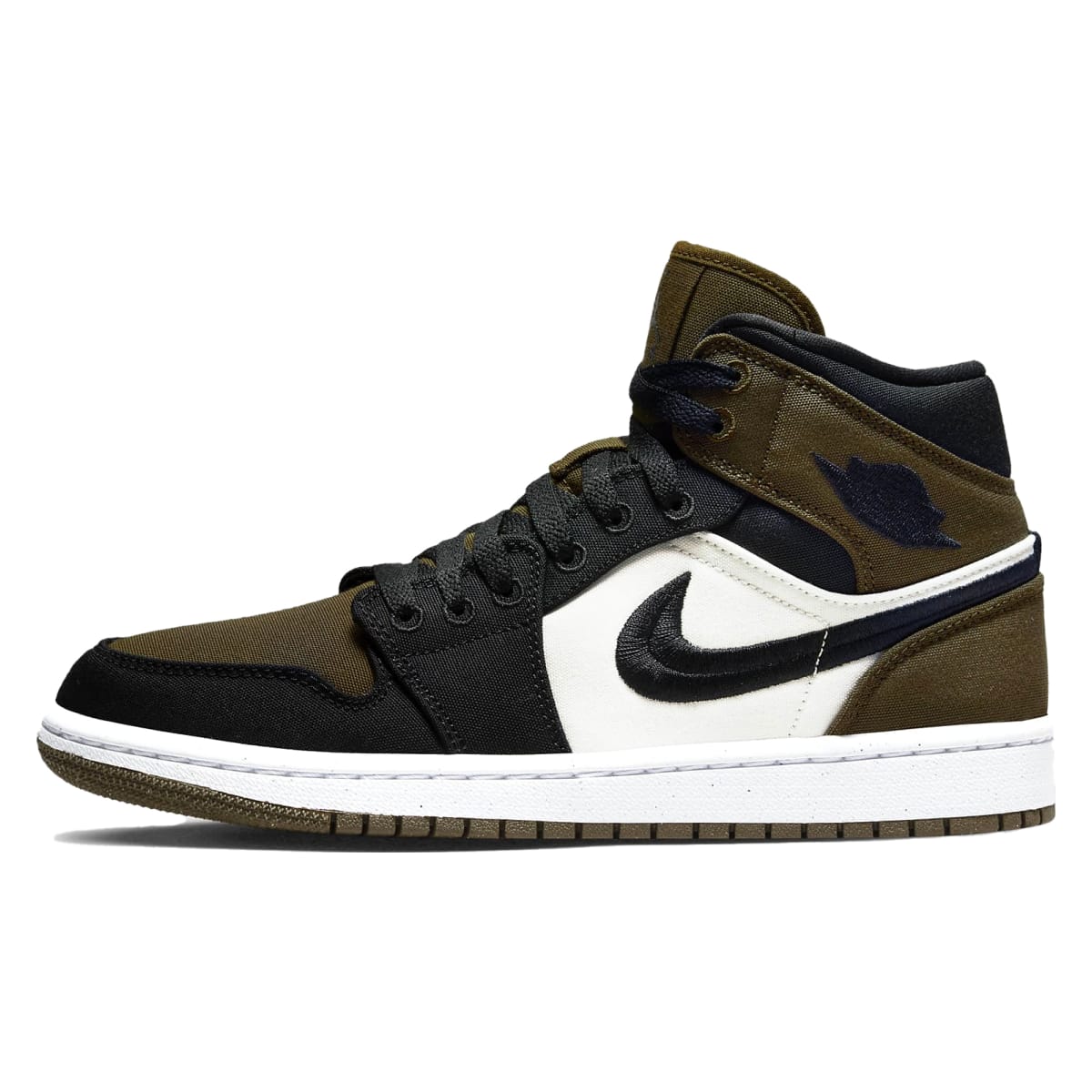 Air Jordan 1 Mid Wmns "Olive Toe"