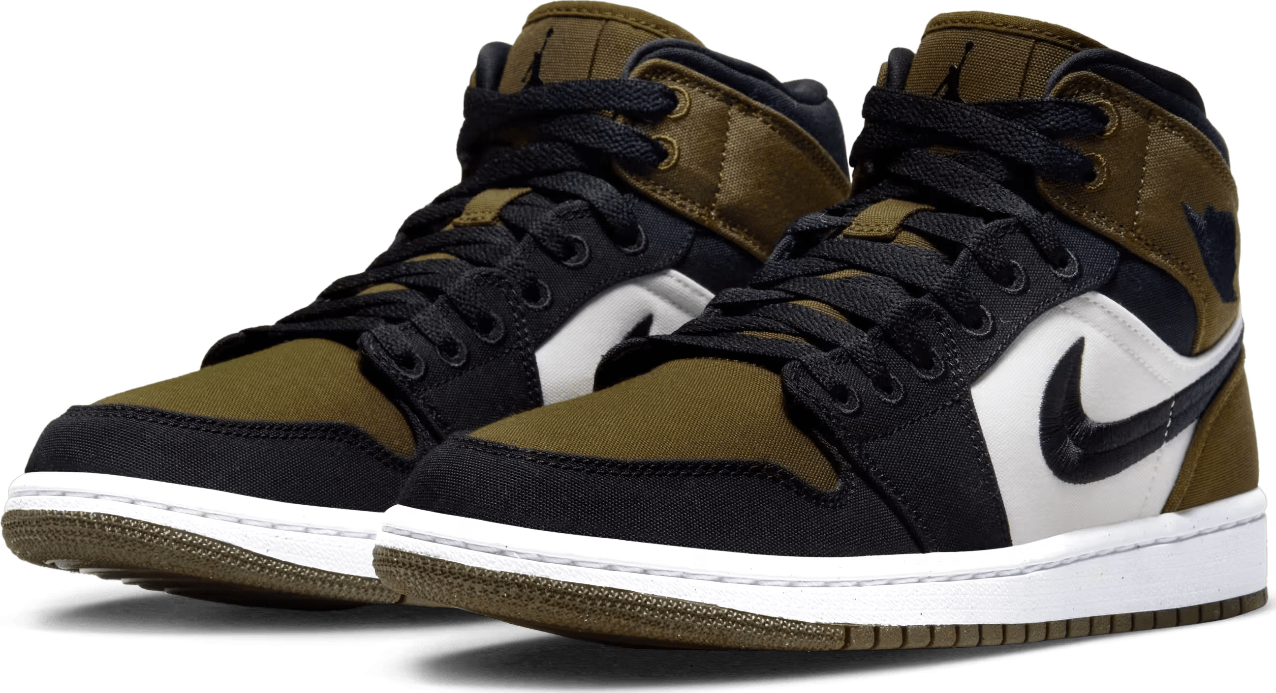 Air Jordan 1 Mid Wmns "Olive Toe"