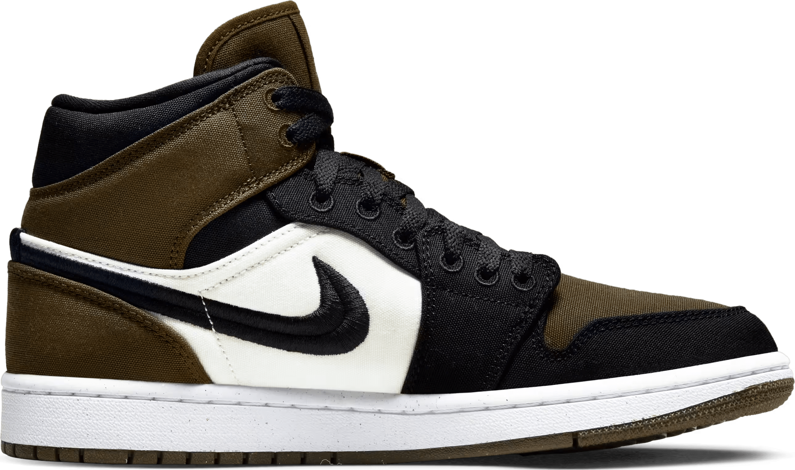 Air Jordan 1 Mid Wmns "Olive Toe"