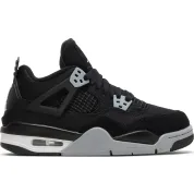 Air Jordan 4 Retro GS "Black Canvas"