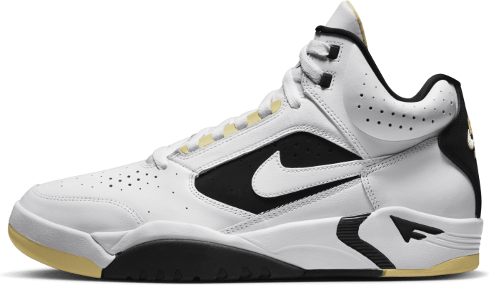 Nike Air Flight Lite Mid White Lemon Black White