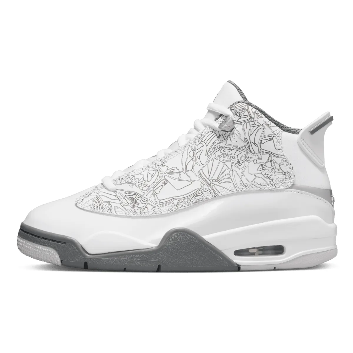 Jordan Dub Zero White Metallic Silver Neutral Grey Cool Grey (GS)