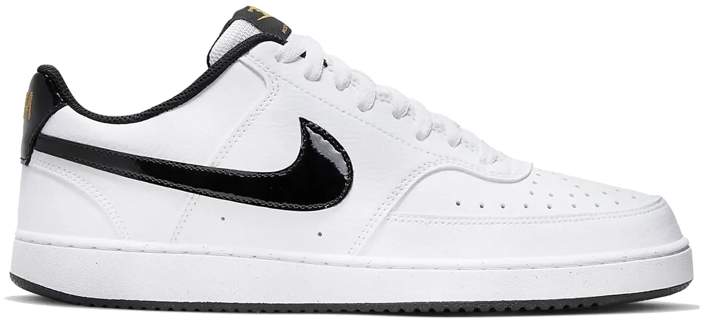 Nike Court Vision Low White Black Metallic Gold