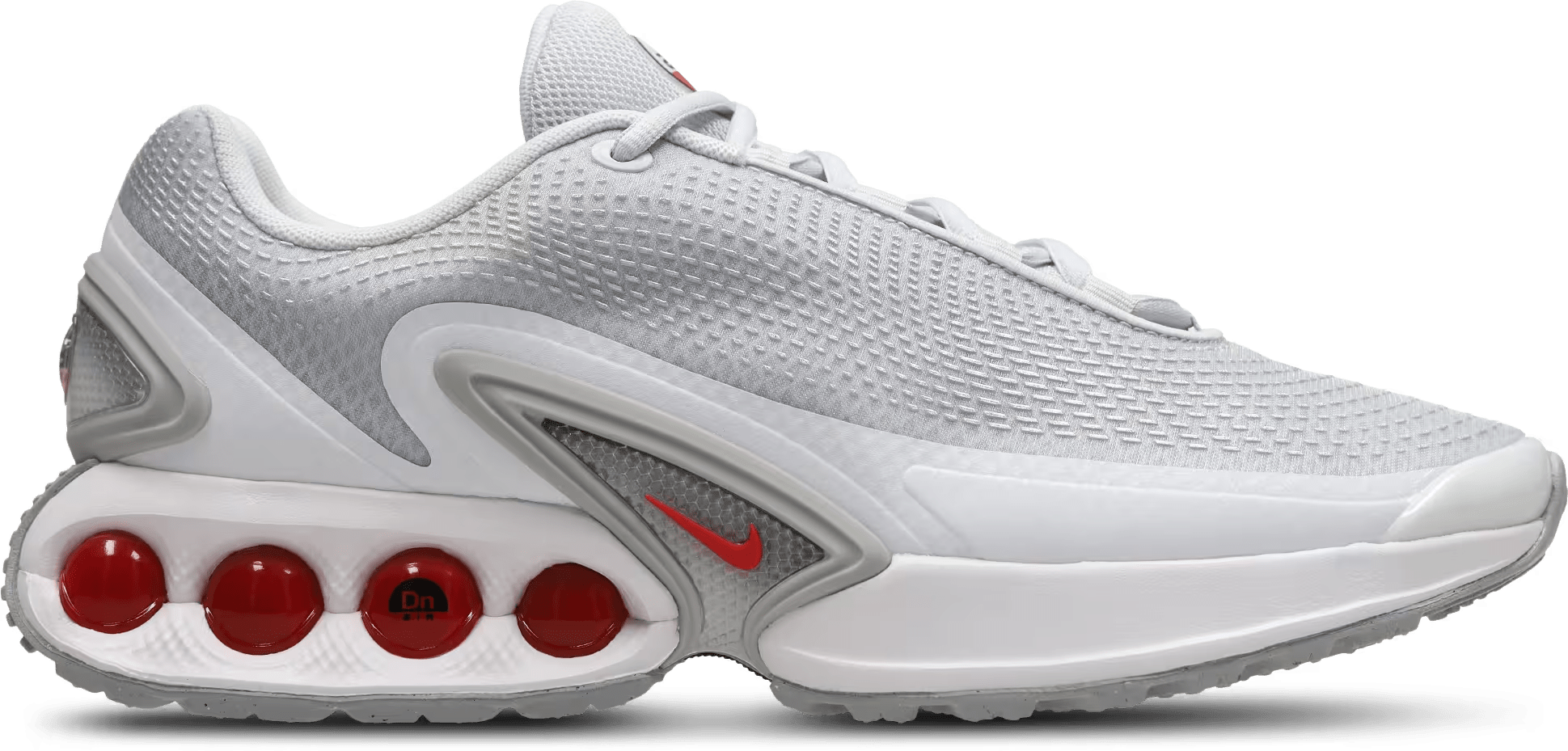 Nike Air Max Dn Pure Platinum Wolf Grey Metallic Silver University Red