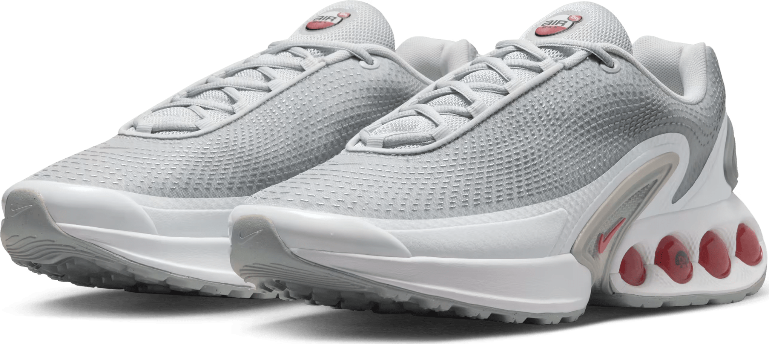 Nike Air Max Dn Pure Platinum Wolf Grey Metallic Silver University Red