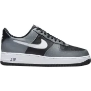 Nike Air Force 1 Low Grey Black Cut Out Swoosh