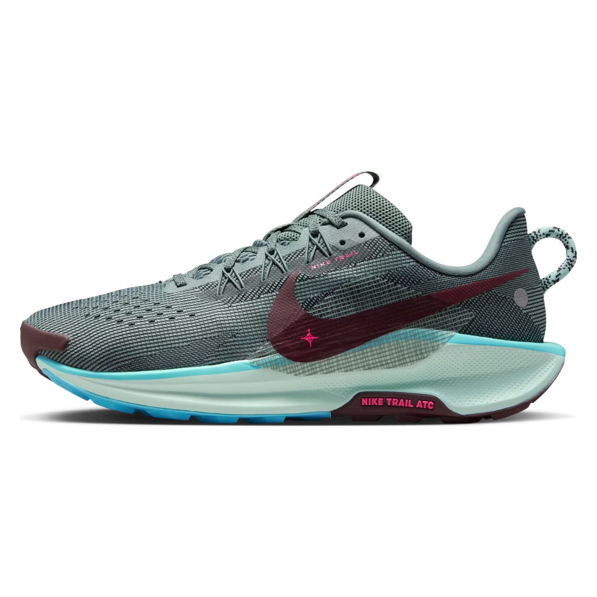 Nike React Pegasus Trail 5 Clay Green Seaweed Burgundy Crush