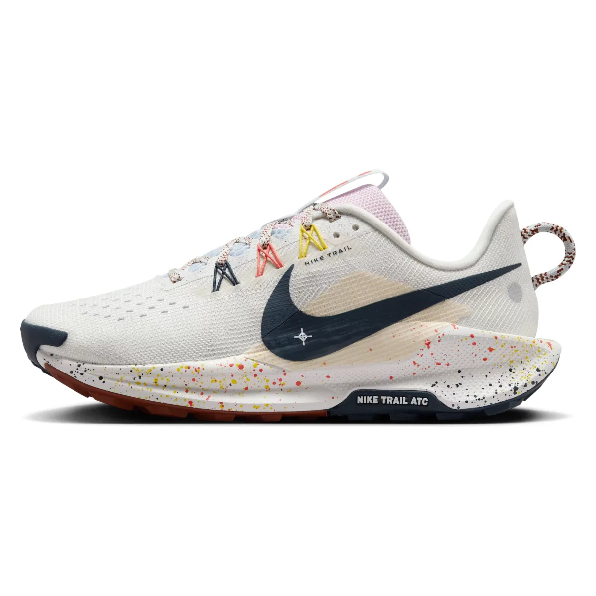 Nike React Pegasus Trail 5 Summit White Football Grey Pink Foam Armory Navy (Women's)