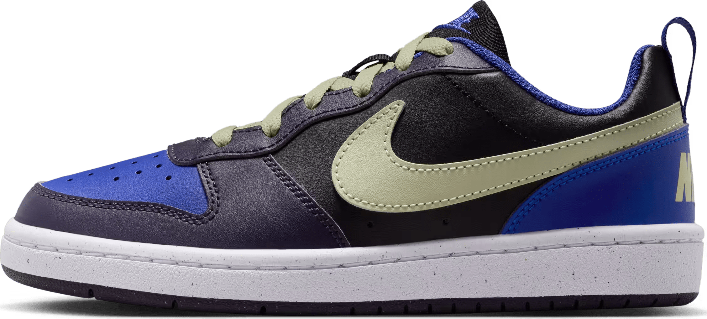 Nike Court Borough Low Recraft Black Cave Purple Olive Aura (GS)