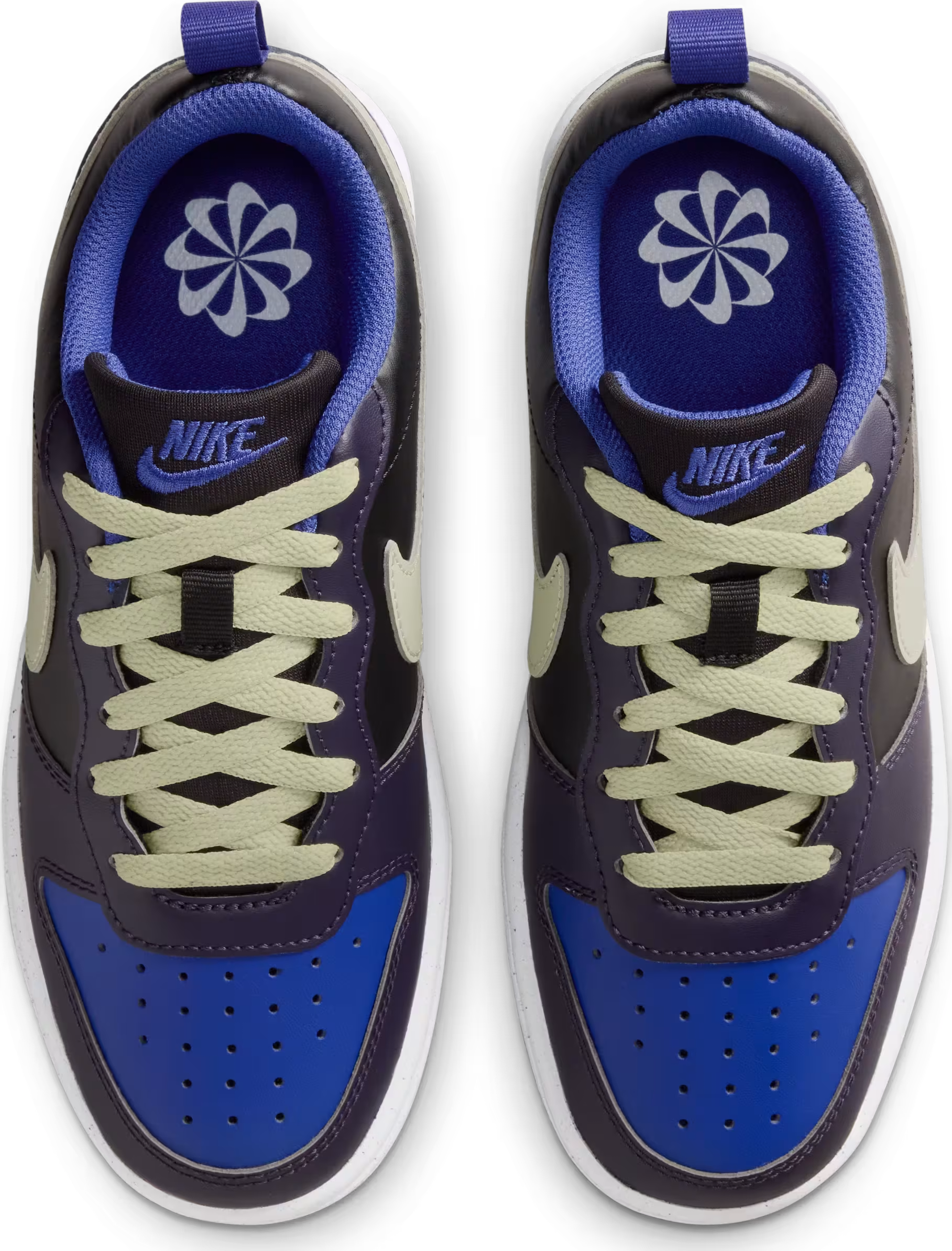 Nike Court Borough Low Recraft Black Cave Purple Olive Aura (GS)