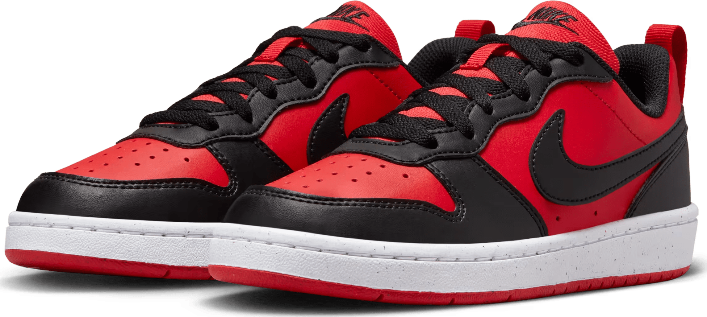 Nike Court Borough Low Recraft GS Black University Red Brand New