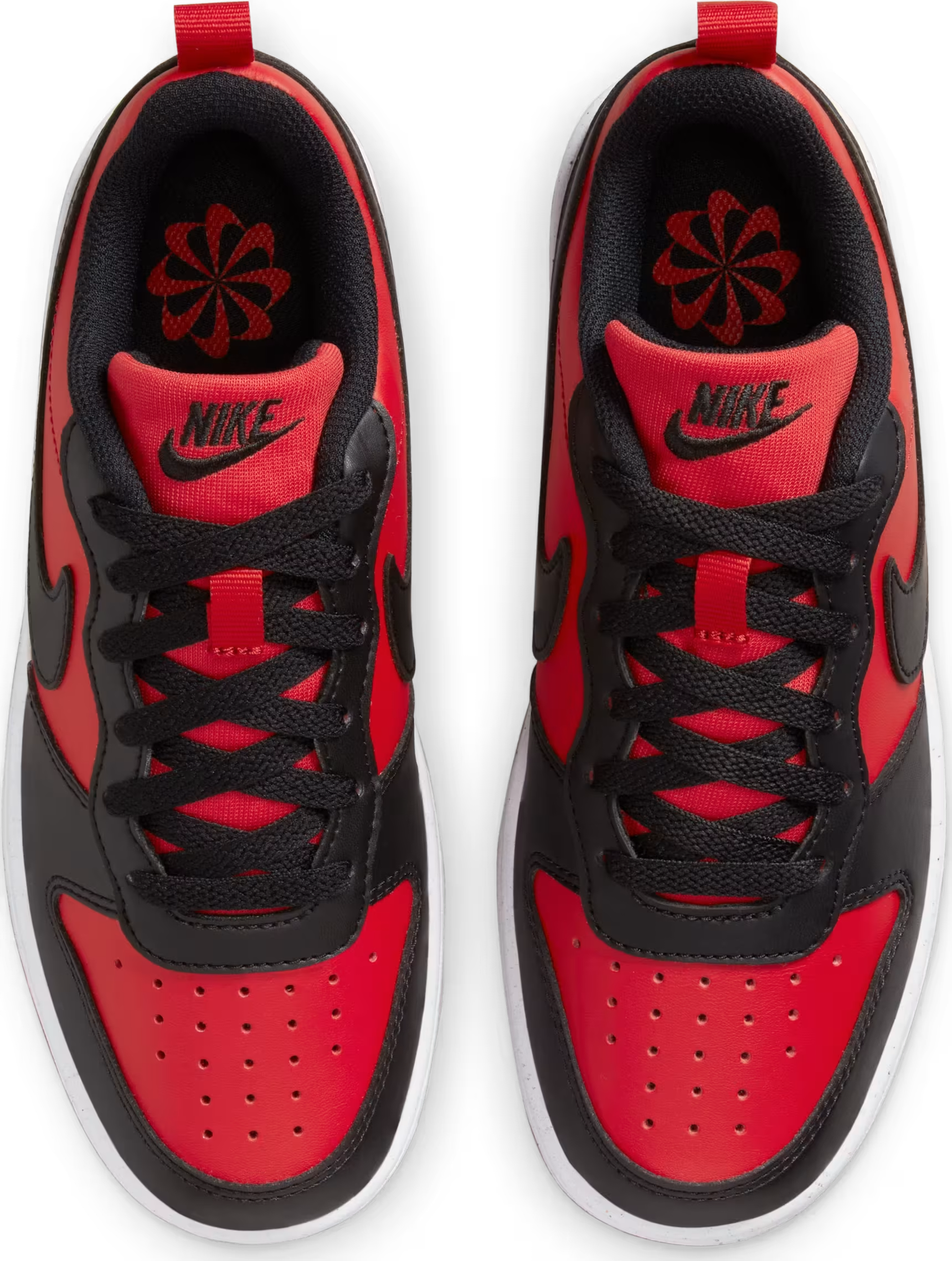 Nike Court Borough Low Recraft GS Black University Red Brand New