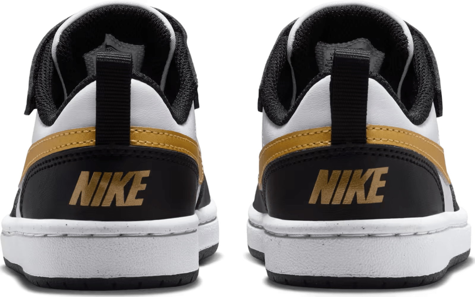 Nike Court Borough Low Recraft Black White Metallic Gold (PS)