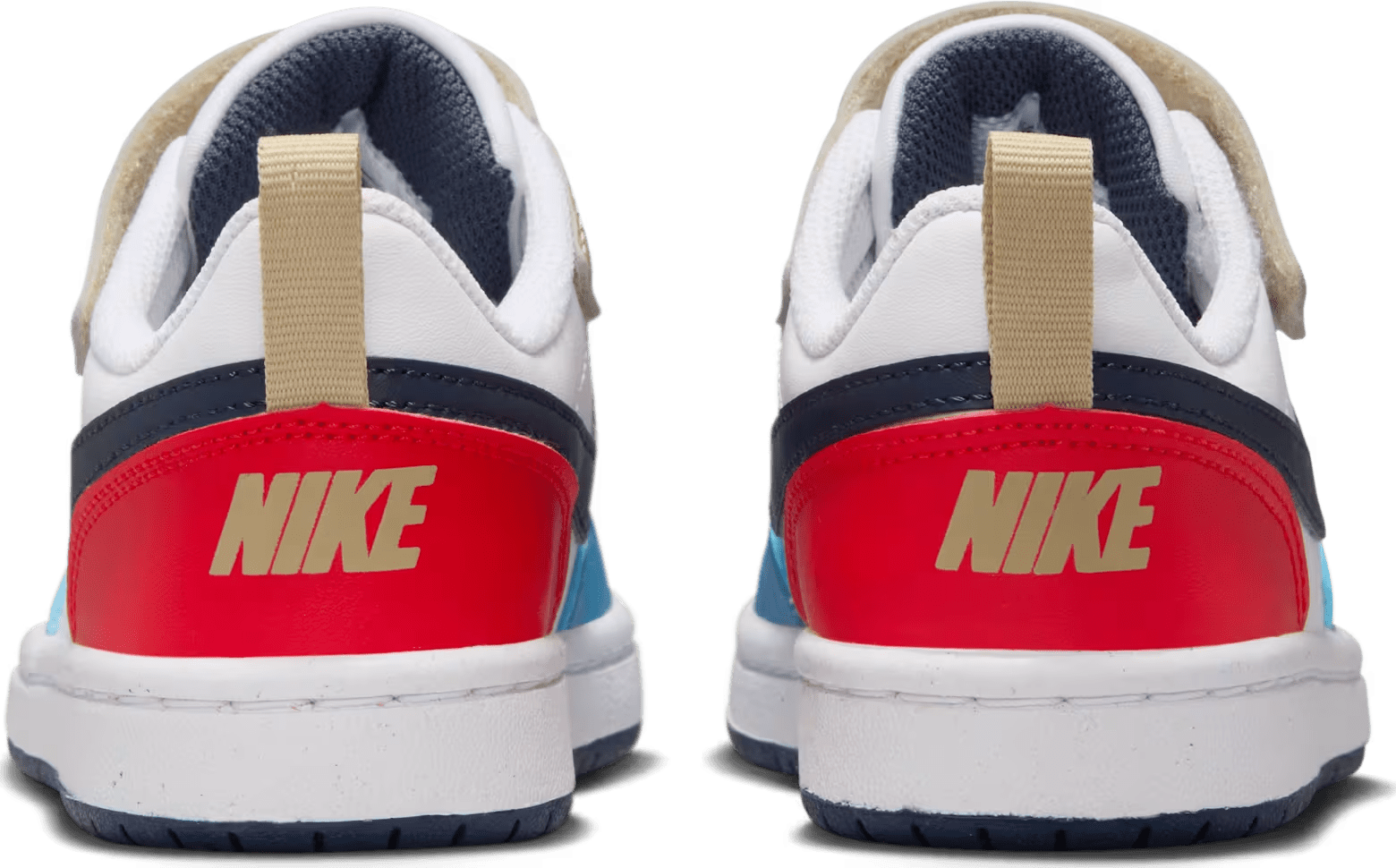 Nike Court Borough Low Recraft White Thunder Blue Light Crimson (PS)