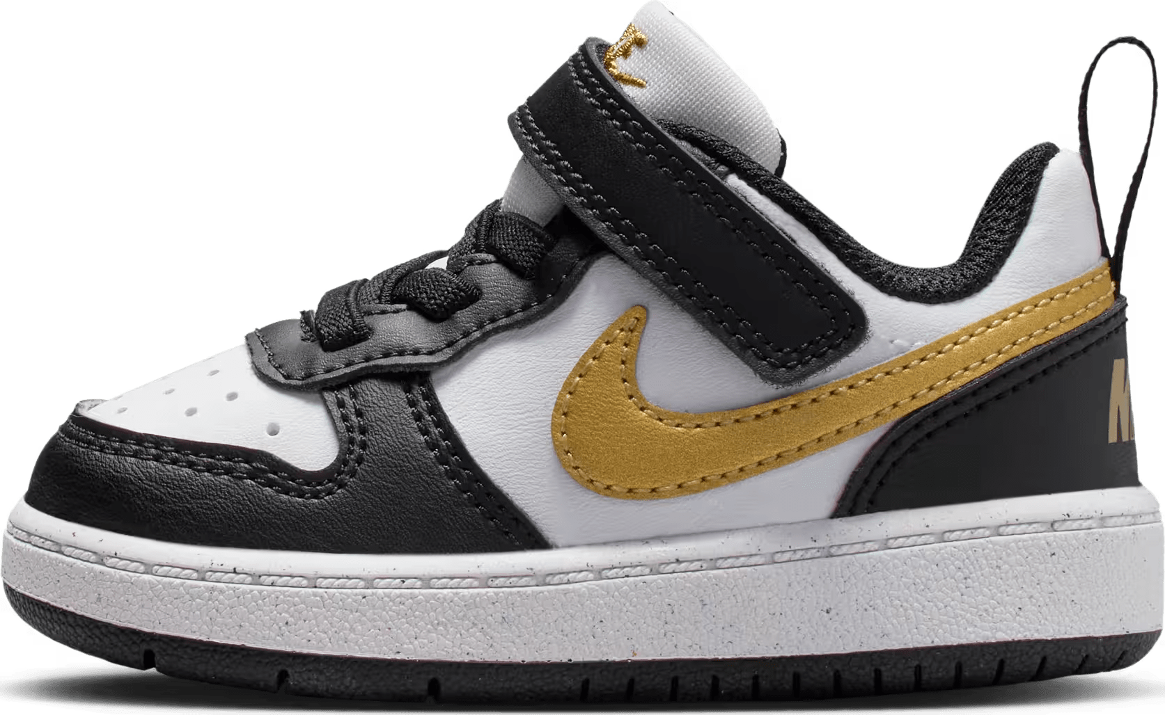 Nike Court Borough Low Recraft Black White Metallic Gold (TD)