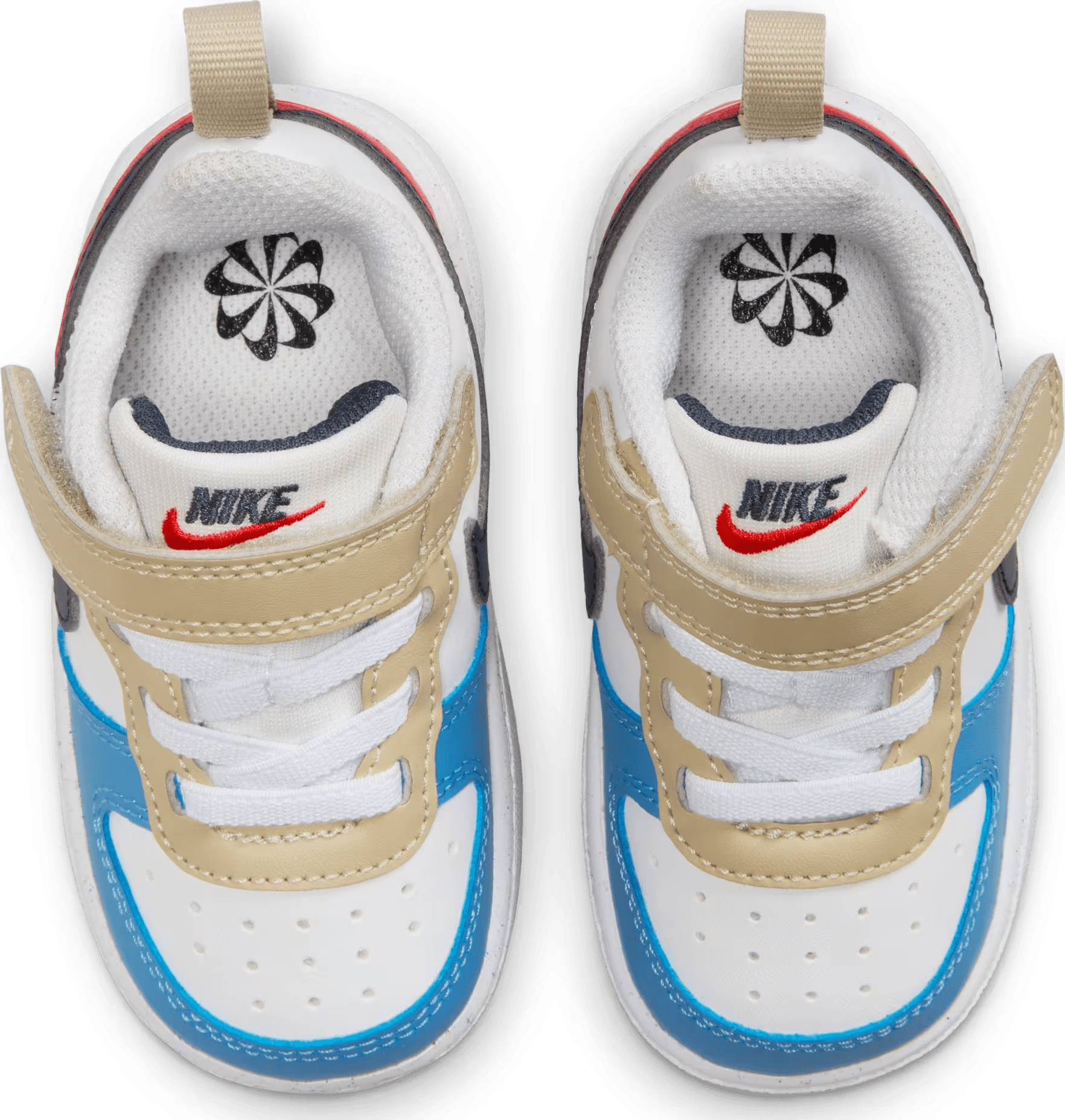 Nike Court Borough Low Recraft White Thunder Blue Light Crimson (TD)