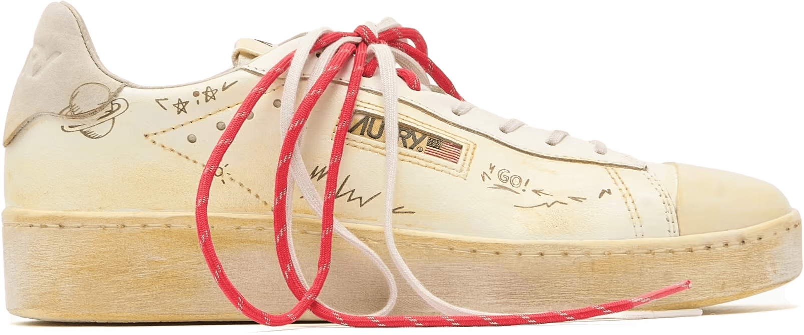 Autry Dallas Vintage Low "Mismatched Flambé"