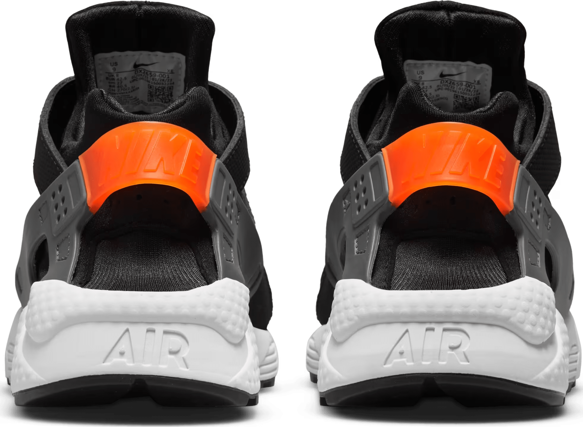 Nike Air Huarache Black Safety Orange
