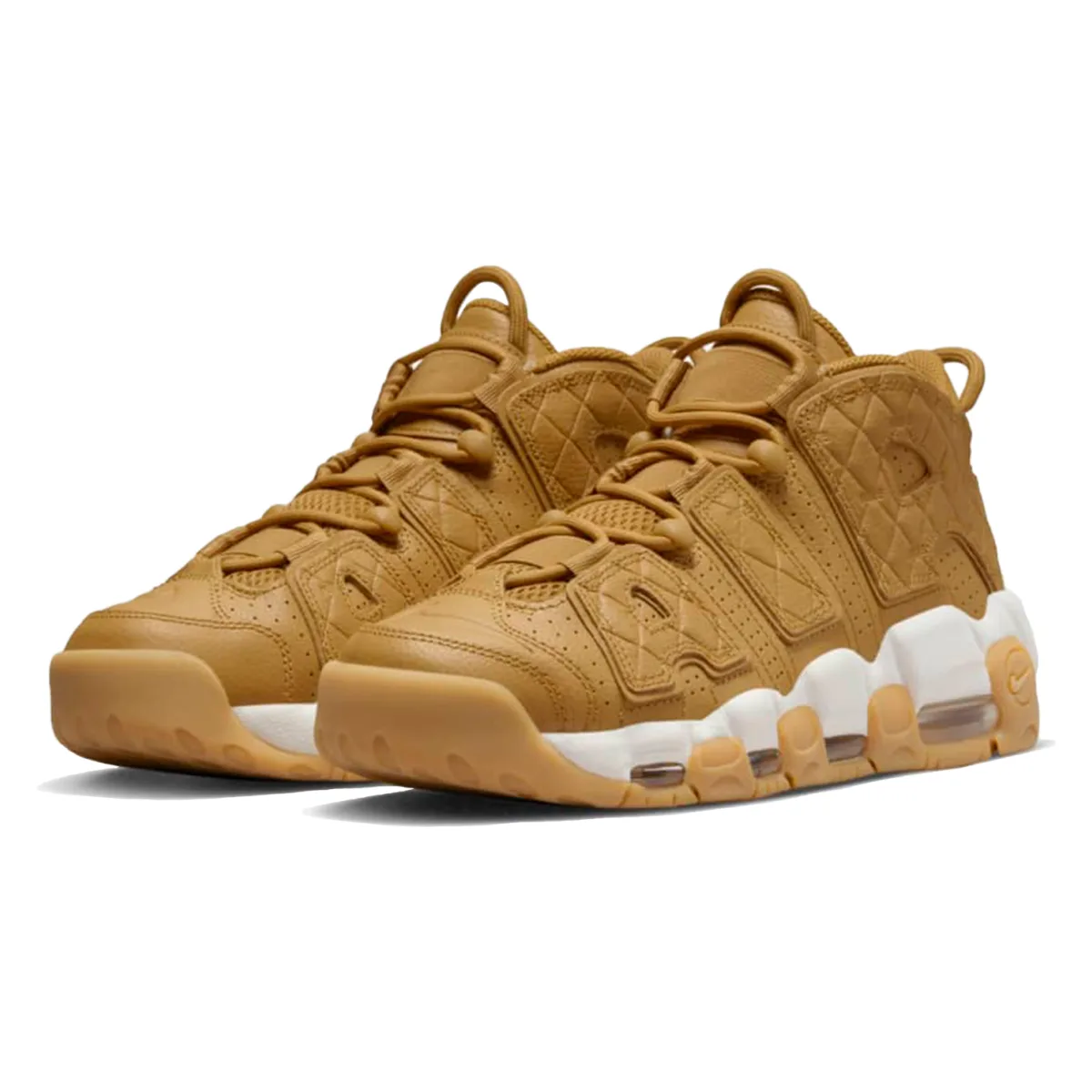 Nike Air More Uptempo Quilted Wheat Gum Light Brown (Women's)