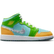 Air Jordan 1 Mid SE GS "Action Green"
