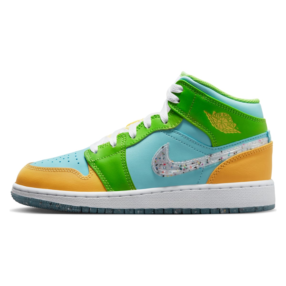 Air Jordan 1 Mid SE GS "Action Green"