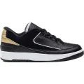 Air Jordan 2 Retro Low Wmns "Black Metallic Gold"