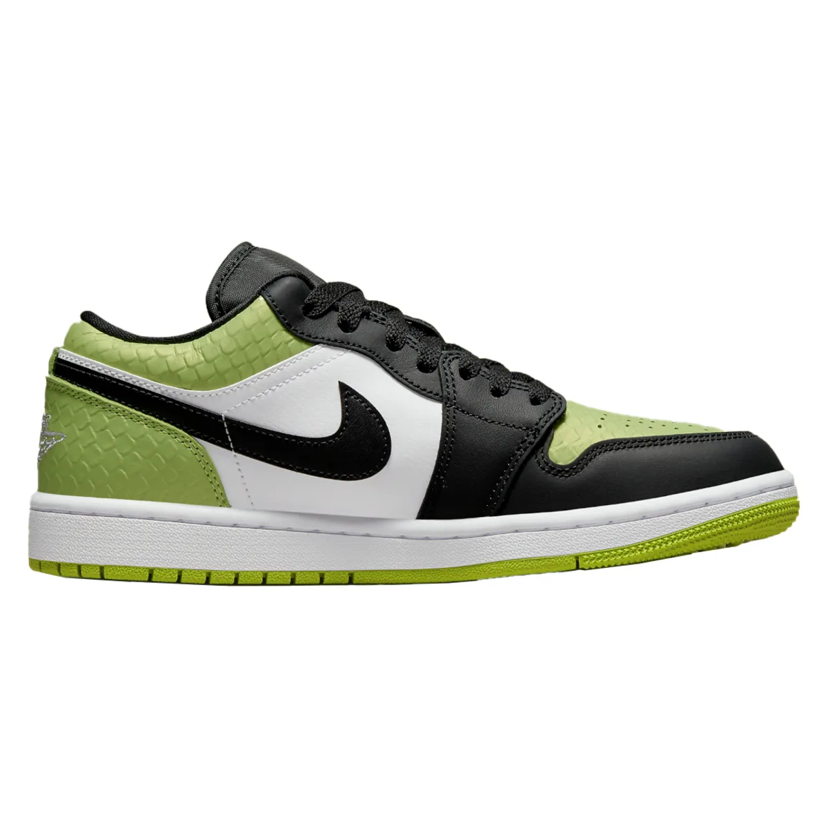 Air Jordan 1 Low "Vivid Green Snakeskin"