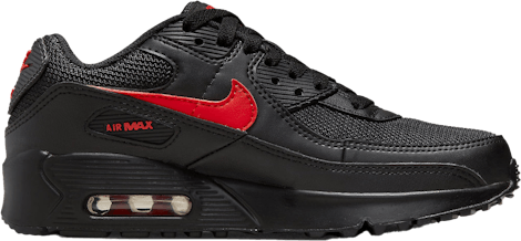 Nike Air Max 90 GS Triple Swooshes "Black Red"