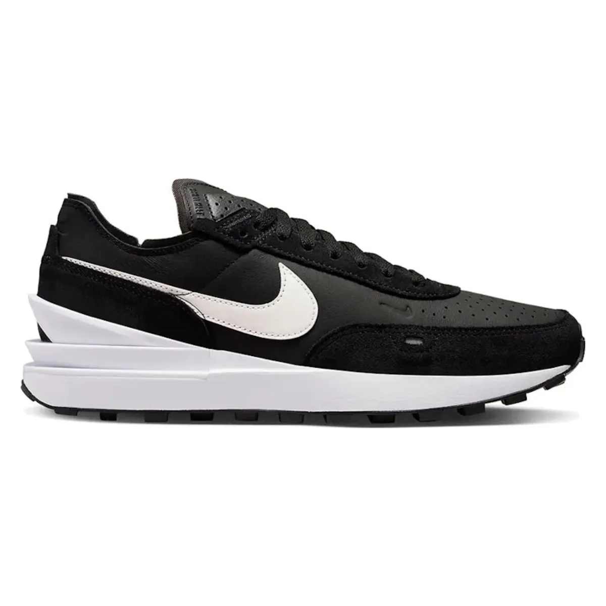 Nike Waffle One Leather Black White