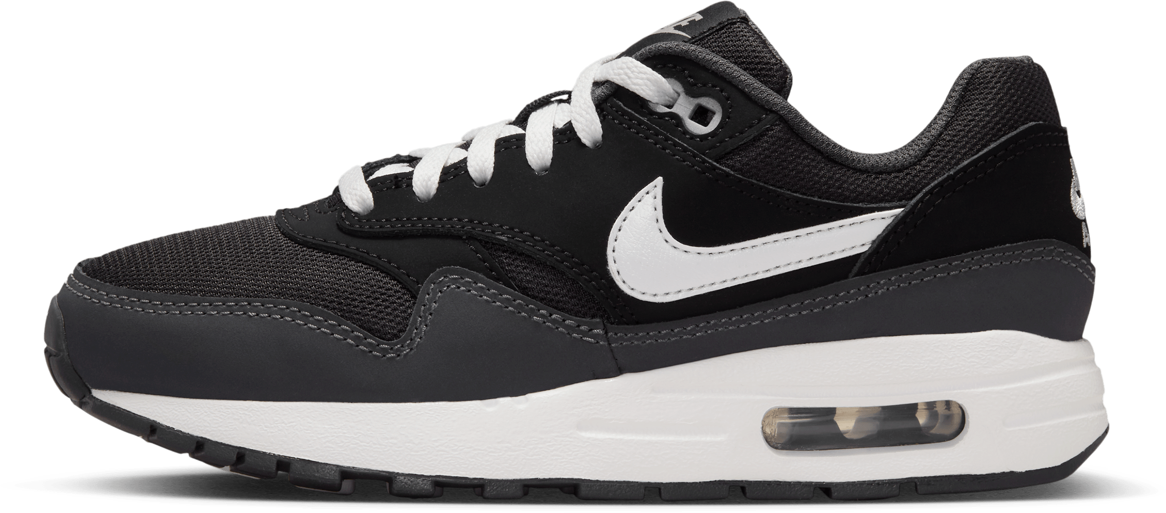 Nike Air Max 1 GS "Black / Anthracite"