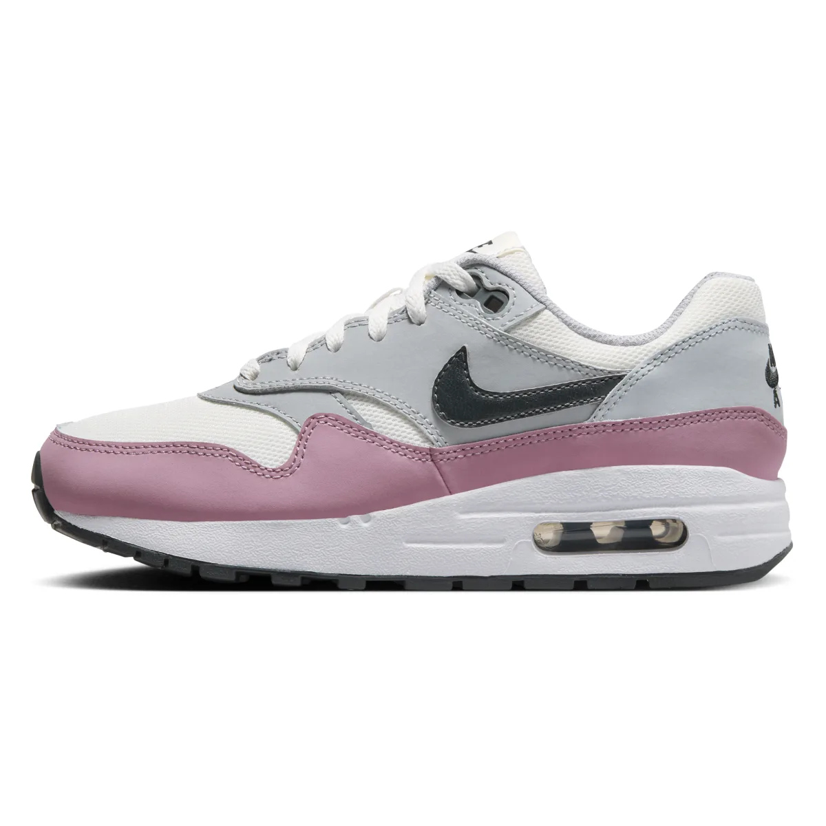 Nike Air Max 1 GS "Summit White Grey Pink"