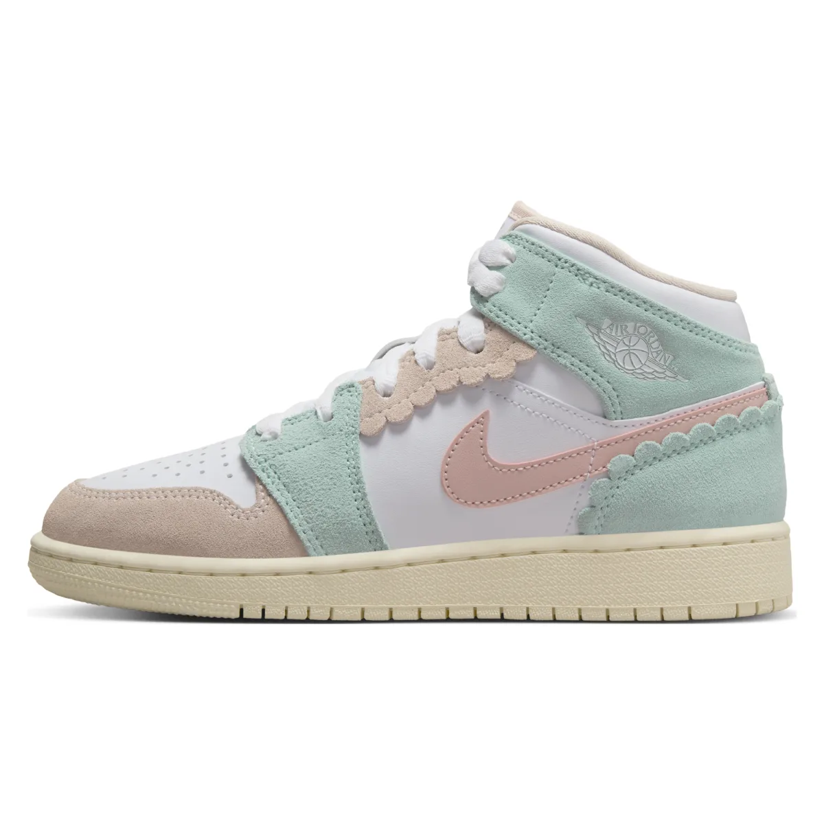 Air Jordan 1 Mid SE GS "Pink Oxford"