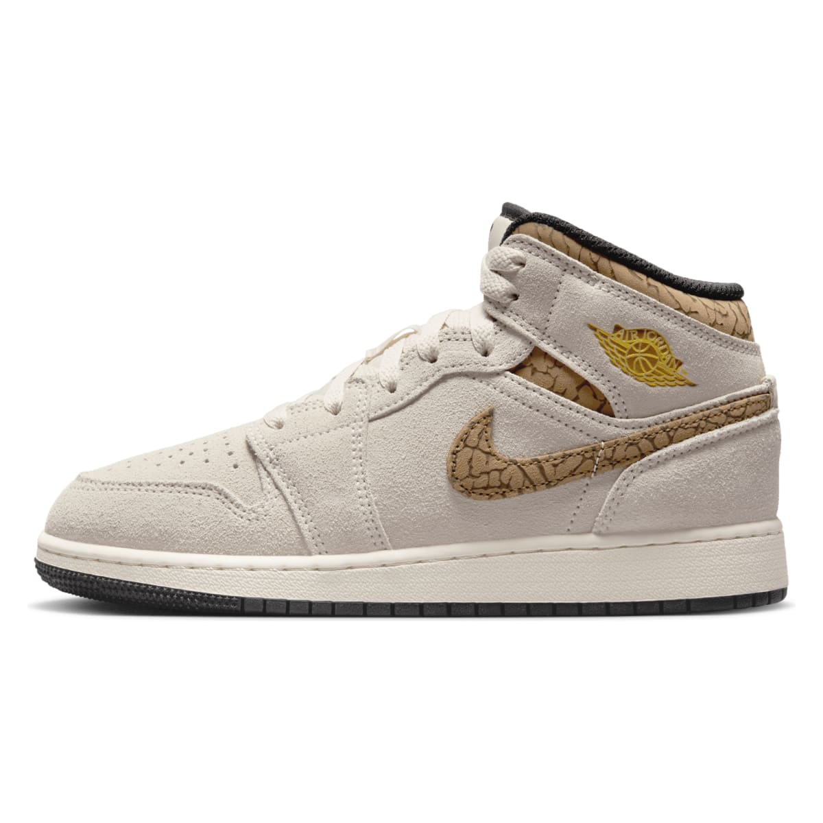 Air Jordan 1 Mid SE GS "Brown Elephant"