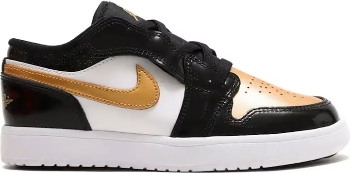 Jordan 1 Low ALT Black Metallic Gold White (PS)