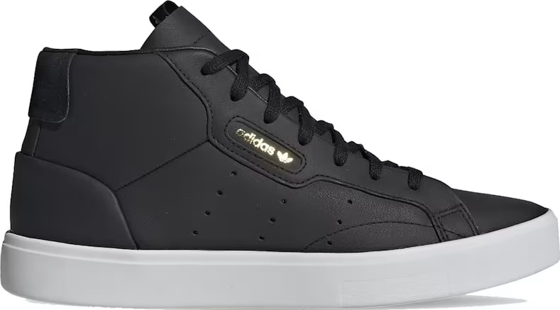 adidas Sleek Mid Core Black Crystal White (Women's)