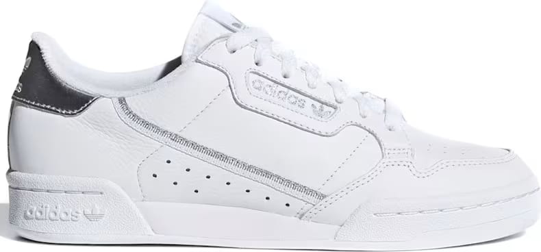 adidas Continental 80 Cloud White Silver Metallic (Women's)