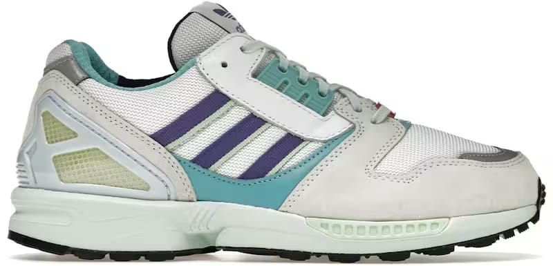 adidas ZX 8000 White Purple Aqua