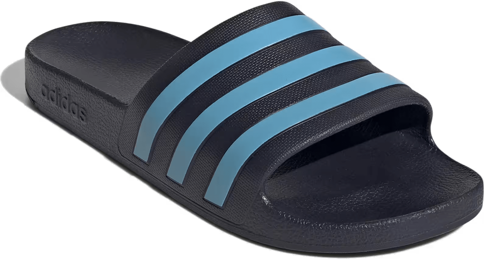 adidas Adilette Aqua Slides Legend Ink Bright Cyan