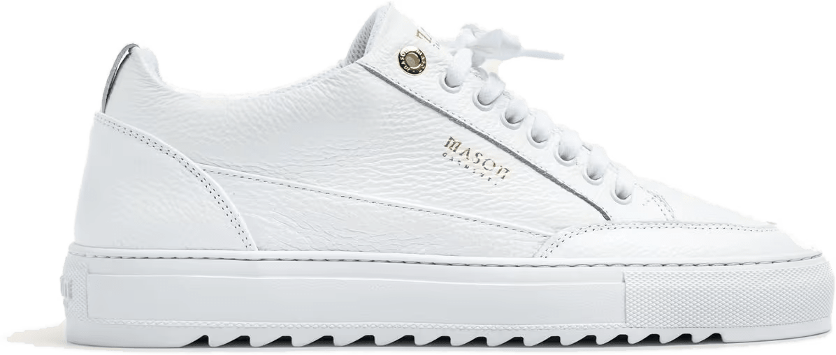 Mason Garments Mason Garments Men's and Women's Trainer Leather Tia Squali White