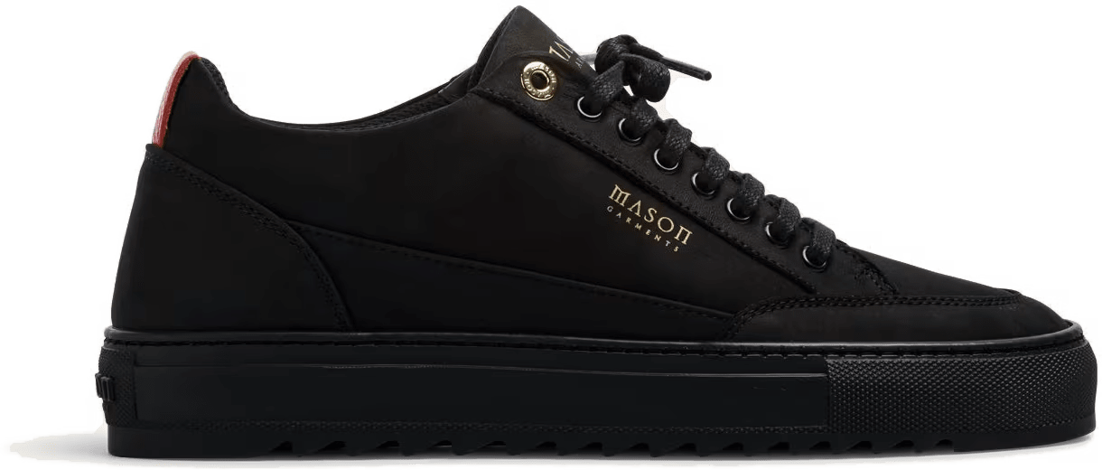 Mason Garments Mason Garments Men's and Women's Trainer Nubuck Tia All Black