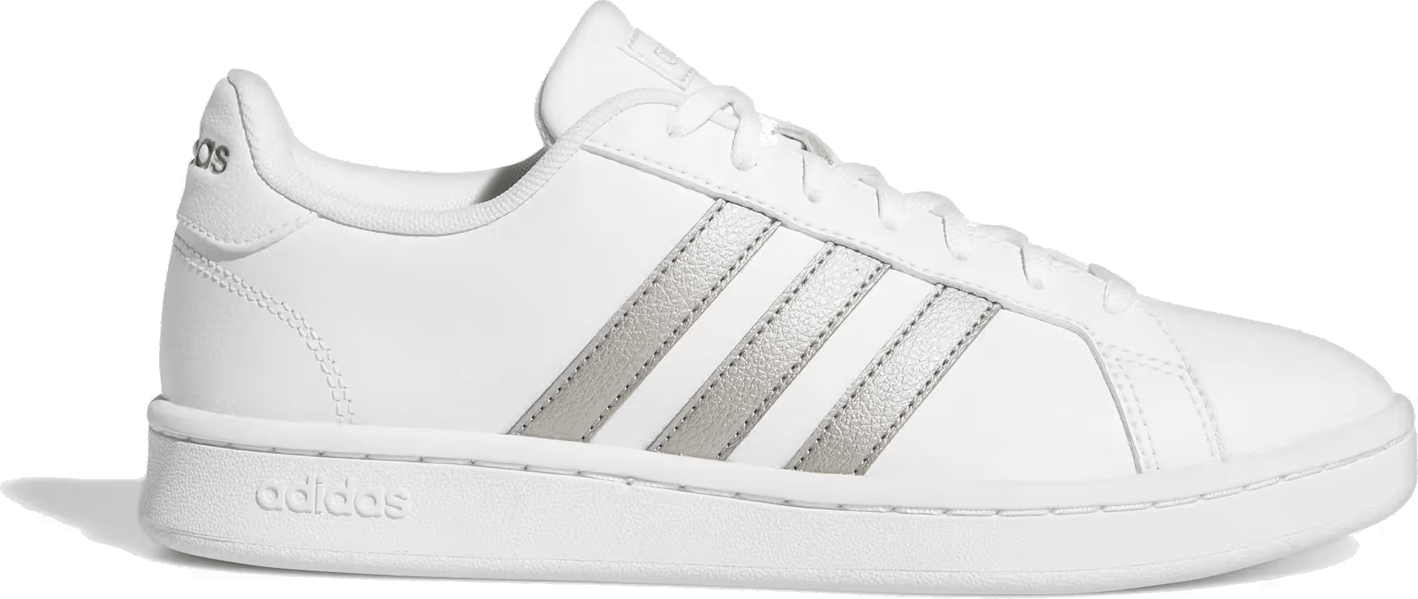 adidas Grand Court White Platinum Metallic (Women's)