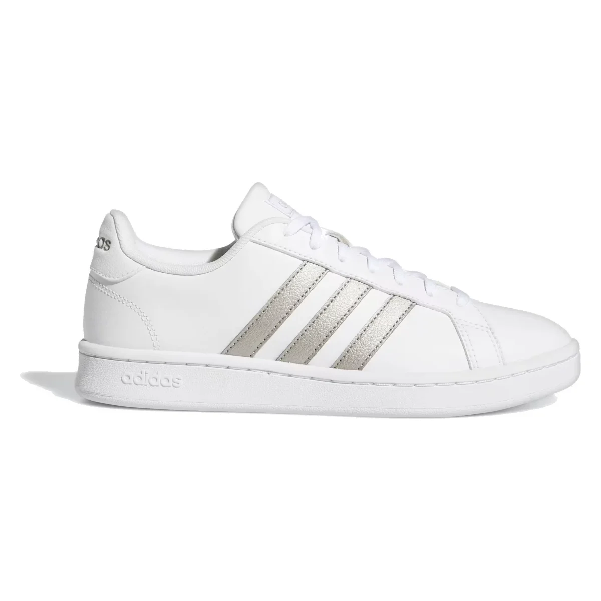 adidas Grand Court White Platinum Metallic (Women's)