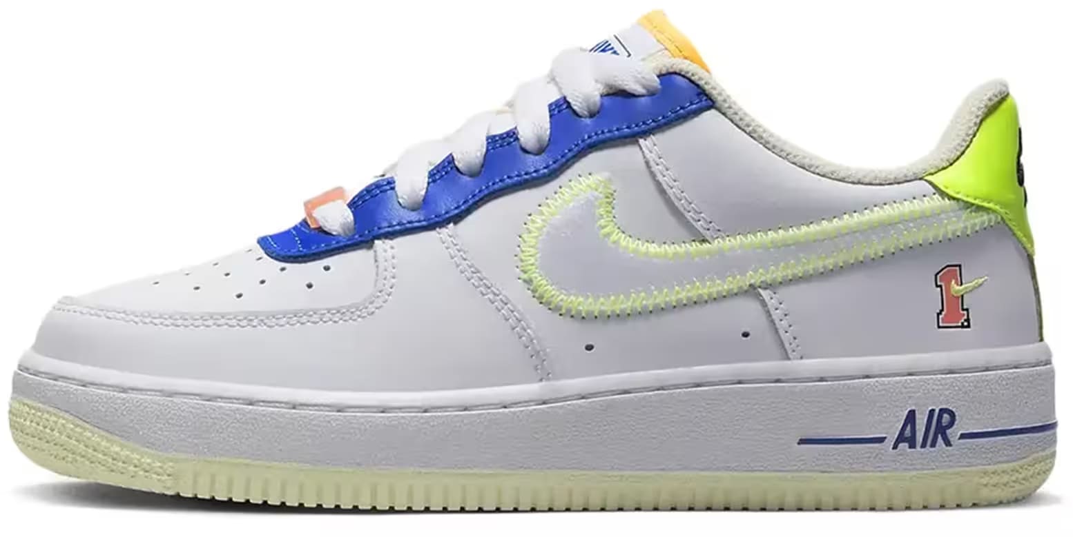 Nike Air Force 1 Low GS Player One White Blue