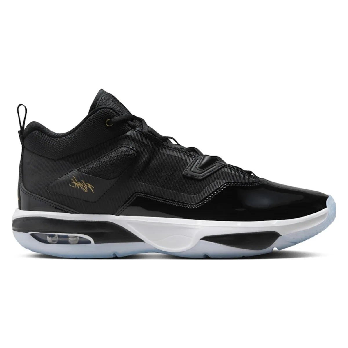 Jordan Stay Loyal 3 Black White Football Grey Metallic Gold