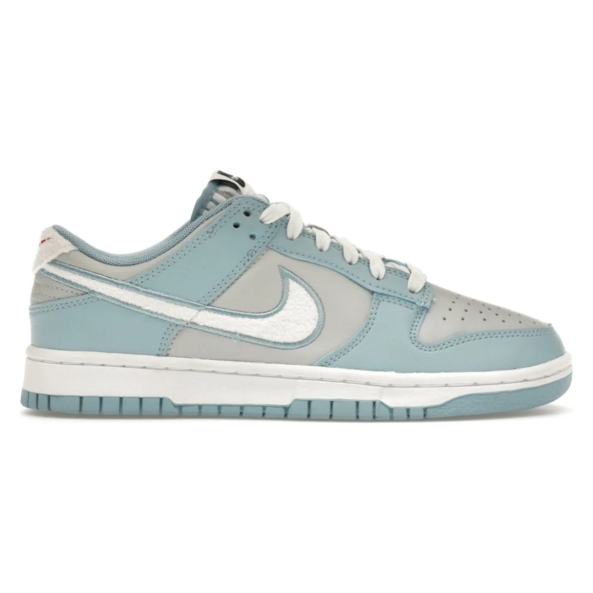 Nike Dunk Low Retro Fleece Swoosh Worn Blue