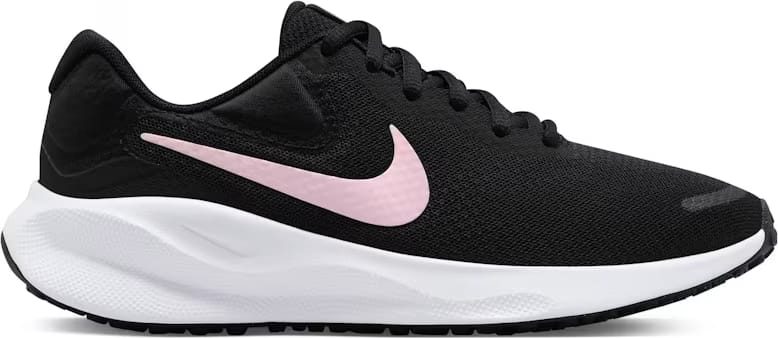 Nike Revolution 7 Black White Medium Soft Pink (Women's)